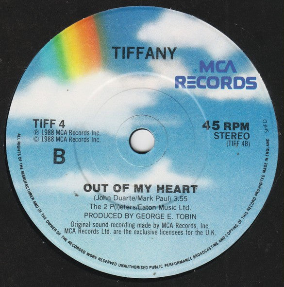Tiffany - Feelings Of Forever - Used Vinyl Record 7" image 4