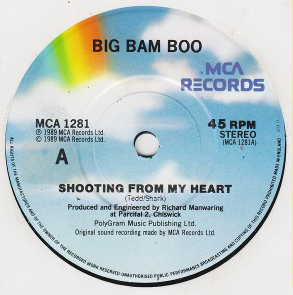Big Bam Boo - Shooting From My Heart - Used Vinyl Record 7" image 3