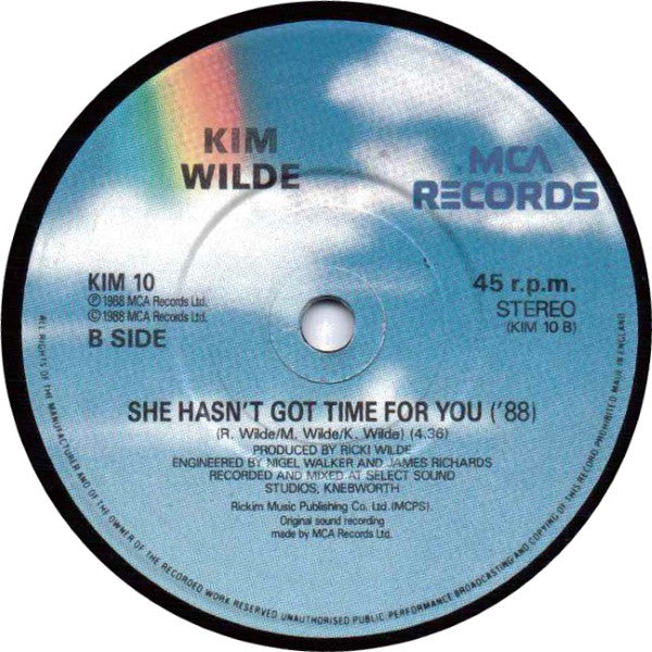 Kim Wilde - Four Letter Word - Used Vinyl Record 7" image 4