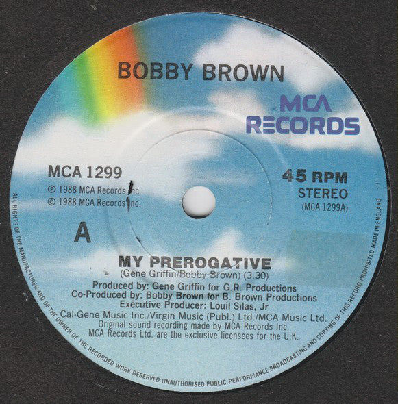 Bobby Brown - My Prerogative - Used Vinyl Record 7" image 7
