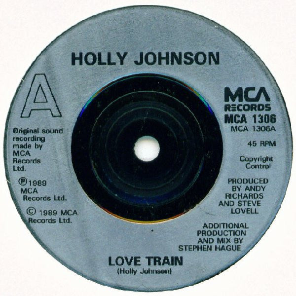 Holly Johnson - Love Train - Used Vinyl Record 7" image 7