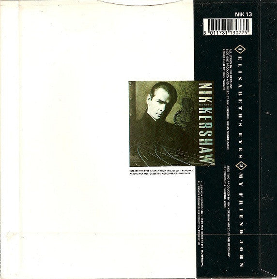 Nik Kershaw - Elisabeth's Eyes - Used Vinyl Record 7" image 2
