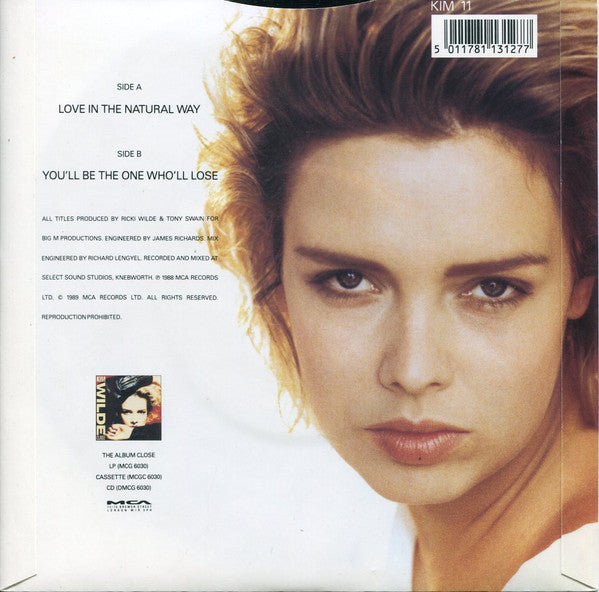 Kim Wilde - Love In The Natural Way - Used Vinyl Record 7" image 2
