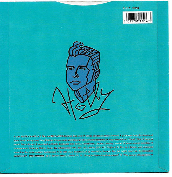 Holly Johnson - Americanos - Used Vinyl Record 7" image 2