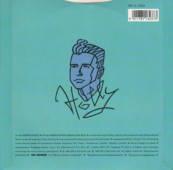Holly Johnson - Americanos - Used Vinyl Record 7" image 6