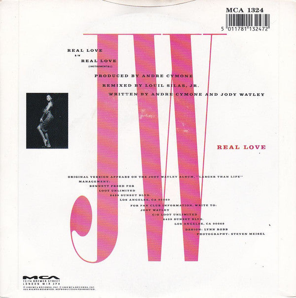 Jody Watley - Real Love - Used Vinyl Record 7" image 2
