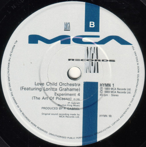 Love Child Orchestra - Whole Lotta Love - Used Vinyl Record 7" image 4