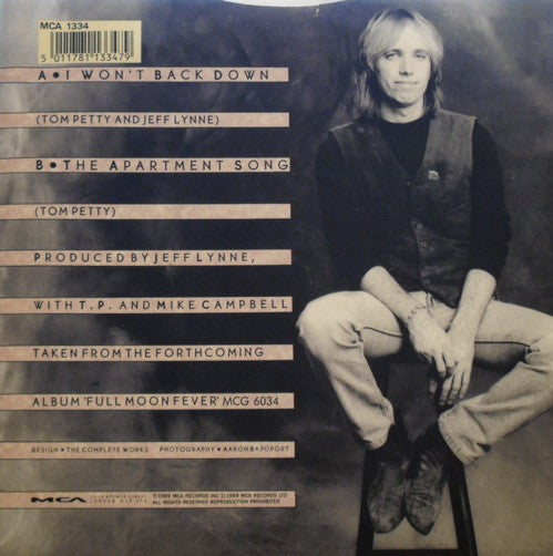 Tom Petty - I Won't Back Down - Used Vinyl Record 12" image 2