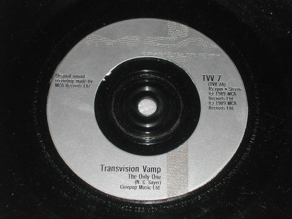 Transvision Vamp - Only One - Used Vinyl Record 7" image 7