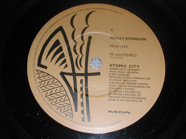 Holly Johnson - Atomic City - Used Vinyl Record 7" image 3