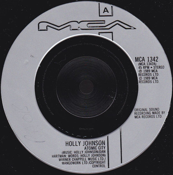 Holly Johnson - Atomic City - Used Vinyl Record 7" image 7