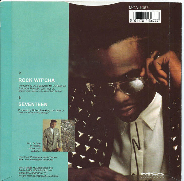 Bobby Brown - Rock Wit'Cha - Used Vinyl Record 7" image 2