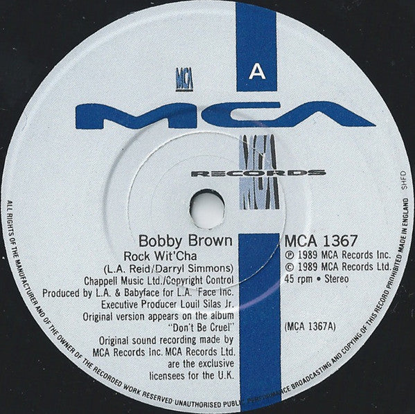 Bobby Brown - Rock Wit'Cha - Used Vinyl Record 7" image 7