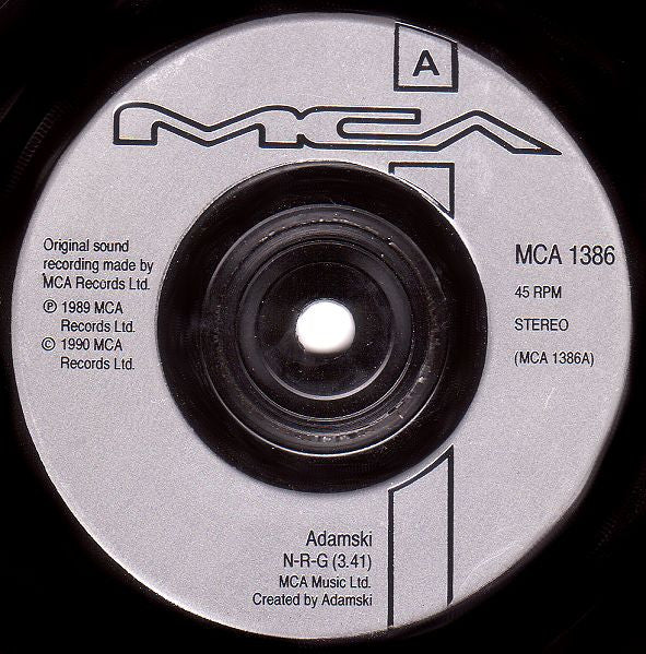 Adamski - N-R-G - Used Vinyl Record 7" image 3