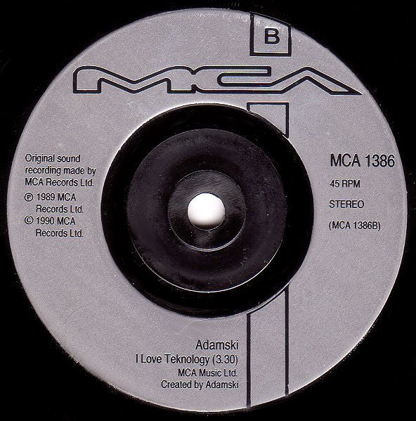 Adamski - N-R-G - Used Vinyl Record 7" image 4