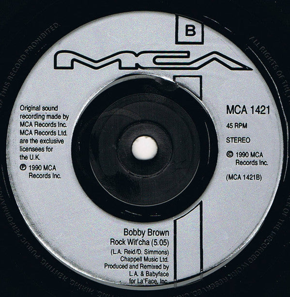 Bobby Brown - Free Style Mega-Mix - Used Vinyl Record 7" image 8