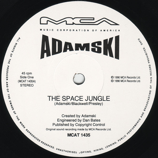 Adamski - Space Jungle - Used Vinyl Record 12" image 3