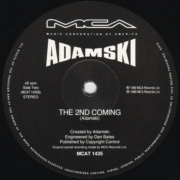 Adamski - Space Jungle - Used Vinyl Record 12" image 4