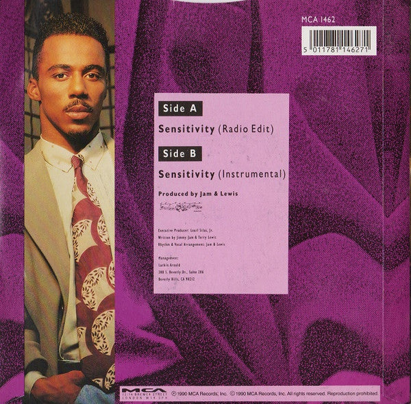 Ralph Tresvant - Sensitivity - Used Vinyl Record 7" image 2