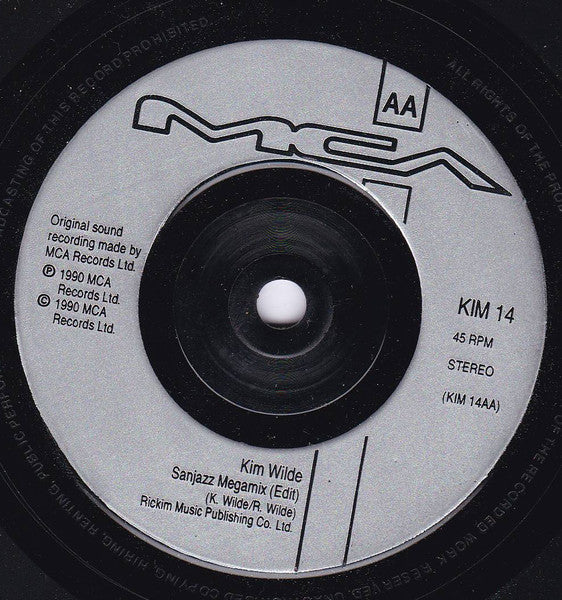 Kim Wilde - I Can't Say Goodbye - Used Vinyl Record 7" image 3