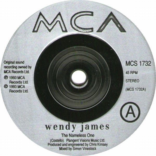 Wendy James - Nameless One - Used Vinyl Record 7" image 3