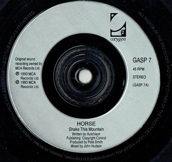 Horse - Shake This Mountain - Used Vinyl Record 7" image 7