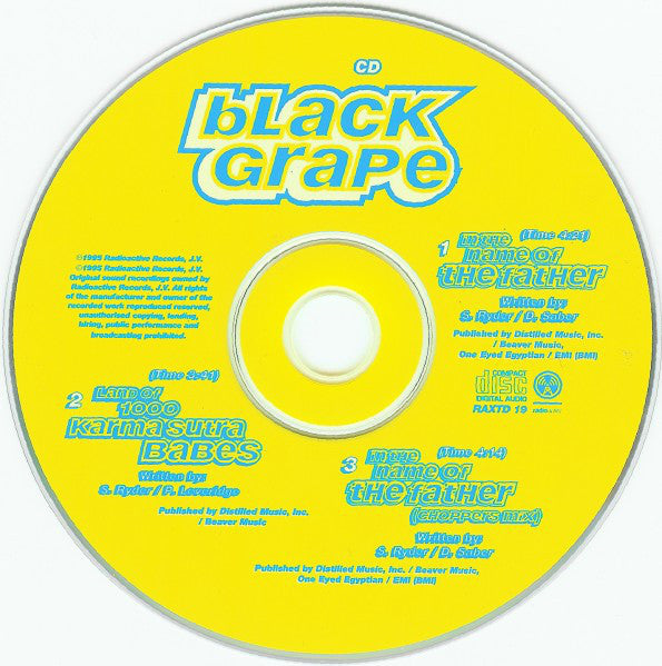 Black Grape - In The Name Of The Father - Used CD image 6