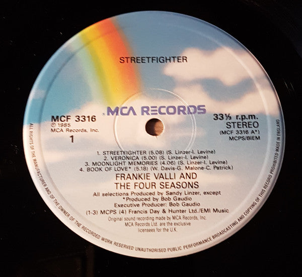 Frankie Valli - Streetfighter - Used Vinyl Record image 3