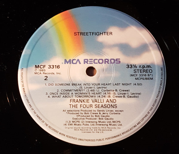 Frankie Valli - Streetfighter - Used Vinyl Record image 4