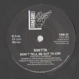 Sinitta - Love On A Mountain Top - Used Vinyl Record 7" image 8