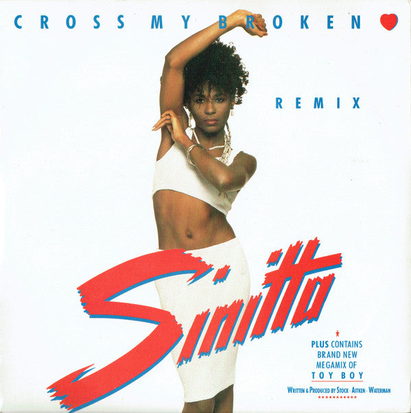 Sinitta - Cross My Broken Heart (Remix) - Used Vinyl Record 7" image 6