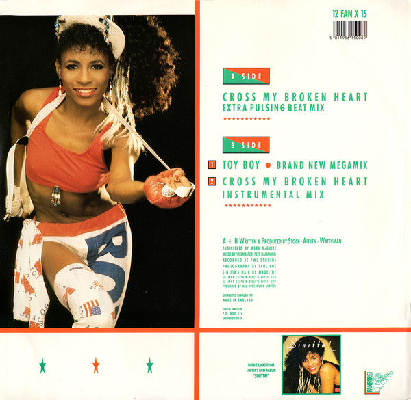 Sinitta - Cross My Broken Heart (Remix - Extra Pulsing Beat Mix) - Us image 2
