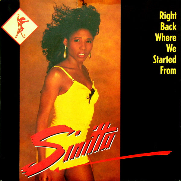 Sinitta - Right Back Where We Started From - Used Vinyl Record 7" image 5