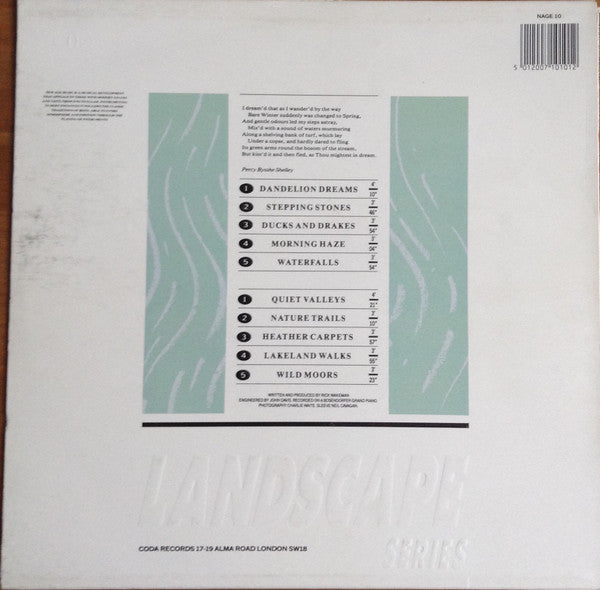Rick Wakeman - Country Airs (Piano Solos) - Used Vinyl Record image 2