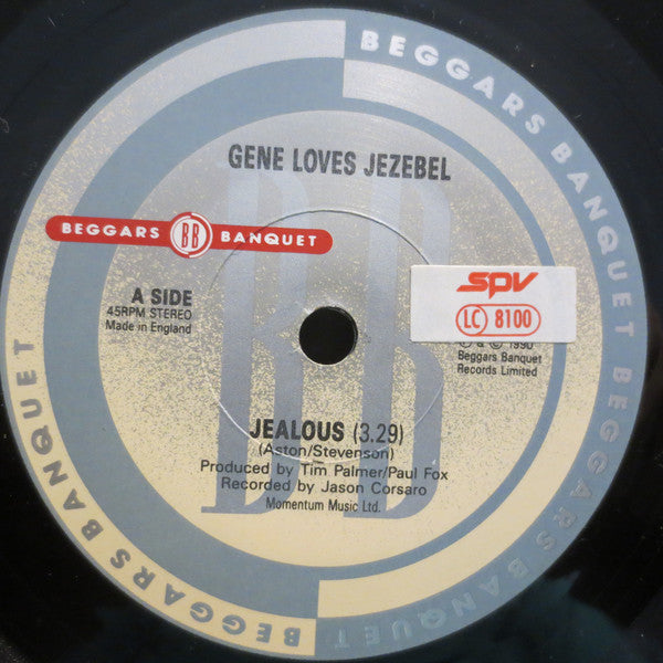Gene Loves Jezebel - Jealous - Used Vinyl Record 7" image 3