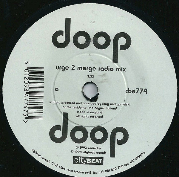 Doop - Used Vinyl Record 7" image 3