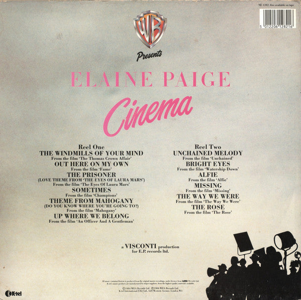 Elaine Paige - Cinema - Used Vinyl Record image 2