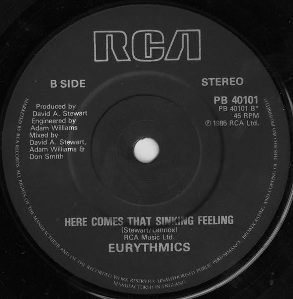 Eurythmics - Would I Lie To You? - Used Vinyl Record 7" image 8