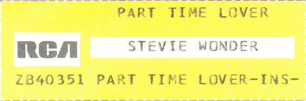 Stevie Wonder - Part-Time Lover - Used Vinyl Record 7" image 5