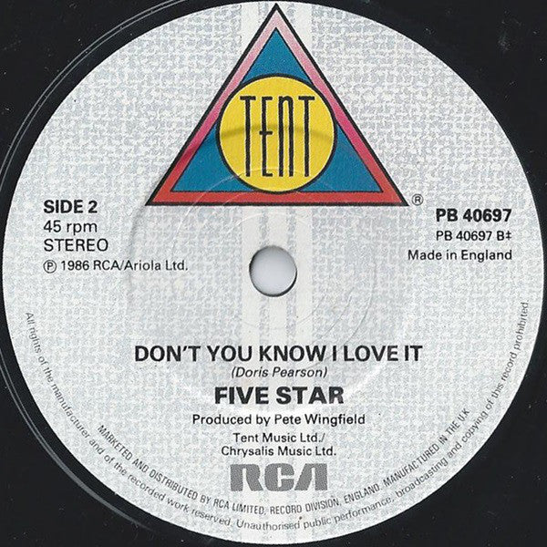 Five Star - Can't Wait Another Minute - Used Vinyl Record 7" image 8