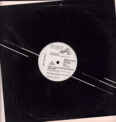 Five Star - Can't Wait Another Minute - Used Vinyl Record 12" image 2