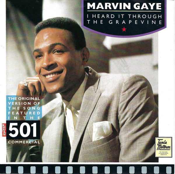 Marvin Gaye - I Heard It Through The Grapevine - Used Vinyl Record 7" image 5
