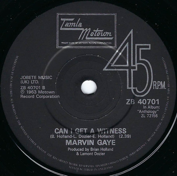 Marvin Gaye - I Heard It Through The Grapevine - Used Vinyl Record 7" image 8