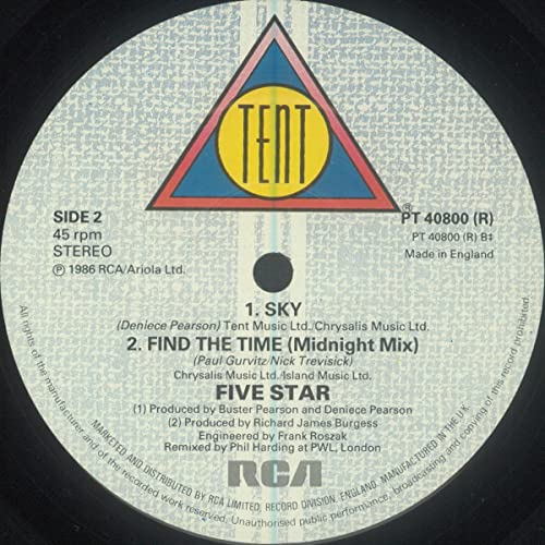 Five Star - Find The Time - Used Vinyl Record 12" image 4