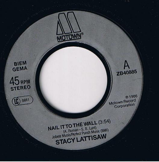 Stacy Lattisaw - Nail It To The Wall - Used Vinyl Record 7" image 7