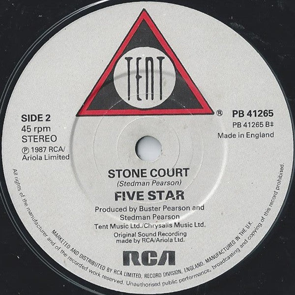 Five Star - Slightest Touch - Used Vinyl Record 7" image 8