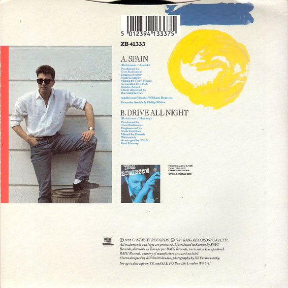 Tom Robinson - Spain - Used Vinyl Record 7" image 2