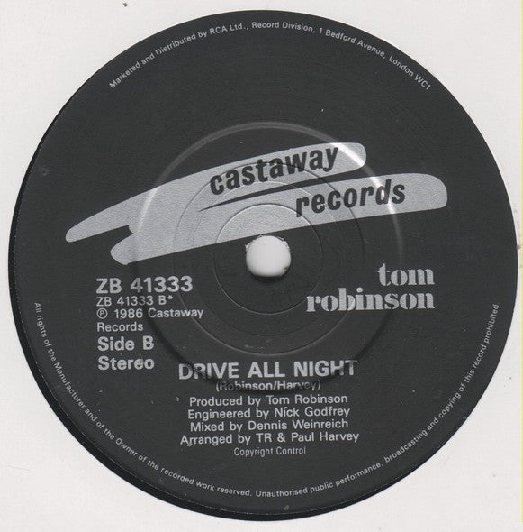 Tom Robinson - Spain - Used Vinyl Record 7" image 4