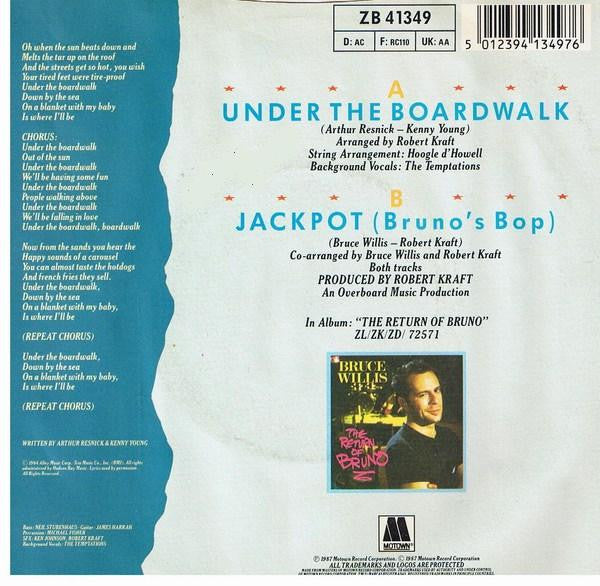Bruce Willis - Under The Boardwalk - Used Vinyl Record 7" image 2