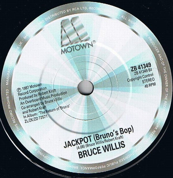 Bruce Willis - Under The Boardwalk - Used Vinyl Record 7" image 4